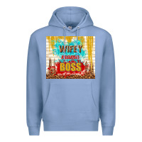 Colony Blue wifey mama boss Premium Hoodie - TumblerDesignByShophia