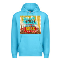 Ocean Blue wifey mama boss Premium Hoodie - TumblerDesignByShophia