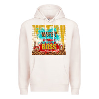 Pale Pink wifey mama boss Premium Hoodie - TumblerDesignByShophia