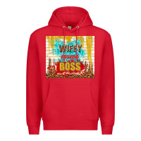 Red wifey mama boss Premium Hoodie - TumblerDesignByShophia