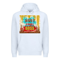 White wifey mama boss Premium Hoodie - TumblerDesignByShophia
