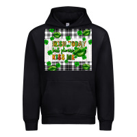 Black Irish today but please kiss me st. patricks day Urban Hoodie - FaDigitalArtStudio