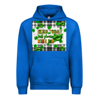 Cobalt Irish today but please kiss me st. patricks day Urban Hoodie - FaDigitalArtStudio