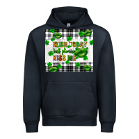Navy Irish today but please kiss me st. patricks day Urban Hoodie - FaDigitalArtStudio