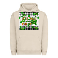 Pigment French Oak Irish today but please kiss me st. patricks day Urban Hoodie - FaDigitalArtStudio
