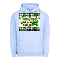 Pigment Grape Ice Irish today but please kiss me st. patricks day Urban Hoodie - FaDigitalArtStudio