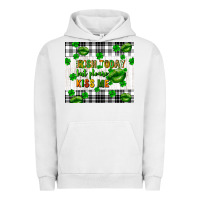 Pigment Lunar Rock Irish today but please kiss me st. patricks day Urban Hoodie - FaDigitalArtStudio