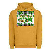 Pigment Peanut Butter Irish today but please kiss me st. patricks day Urban Hoodie - FaDigitalArtStudio