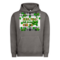 Pigment Tornado Irish today but please kiss me st. patricks day Urban Hoodie - FaDigitalArtStudio