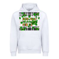 White Irish today but please kiss me st. patricks day Urban Hoodie - FaDigitalArtStudio