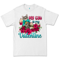 White my cat is my valentine Premium Tee - AdoDesignShop