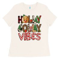 Bone holly jolly vibes Ladies Tee - FaDigitalArtStudio