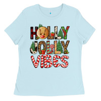 Holly Jolly Vibes Ladies Tee | Teevron