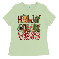 Matcha holly jolly vibes Ladies Tee - FaDigitalArtStudio