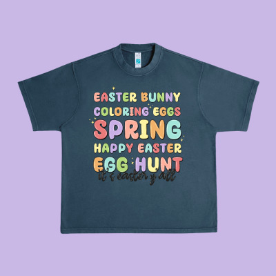 Easter Bunny Spring Urban Heavy Tee Designed By Maliassmallbusiness