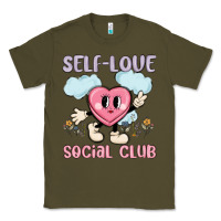 Army Green self love social club Classic Tee - MaliasSmallBusiness