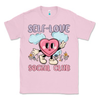 Bubblegum Pink self love social club Classic Tee - MaliasSmallBusiness