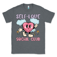 Charcoal Heather self love social club Classic Tee - MaliasSmallBusiness