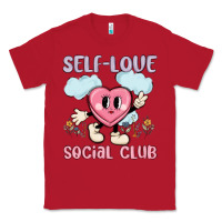 Red self love social club Classic Tee - MaliasSmallBusiness