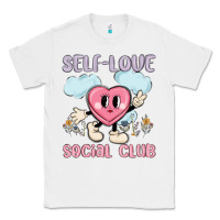 White self love social club Classic Tee - MaliasSmallBusiness