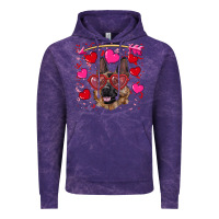 Cloud Purple valentine's german shepherd Vintage Hoodie - RanaPortraitStore