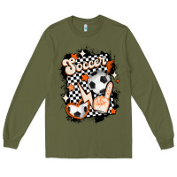 Army Green vintage soccer Long Sleeve Tee - MaliasSmallBusiness