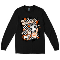 Black vintage soccer Long Sleeve Tee - MaliasSmallBusiness