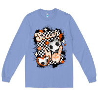 Colony Blue vintage soccer Long Sleeve Tee - MaliasSmallBusiness