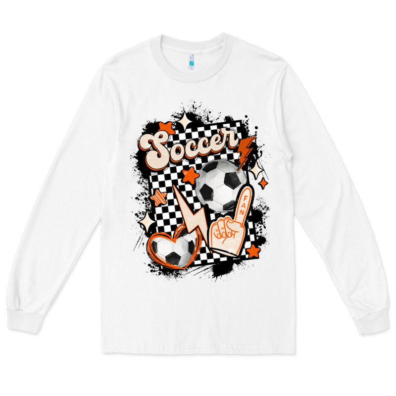 Vintage Soccer Long Sleeve Tee by MaliasSmallBusiness | Teevron