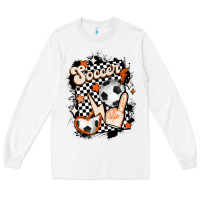White vintage soccer Long Sleeve Tee - MaliasSmallBusiness