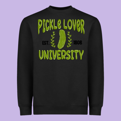 Pickle Lover University Heavyweight Sweatshirt Designed By Maliassmallbusiness
