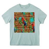 Arona macaw parrot seamless pattern Heavy Core Tee - HRA Design Shop