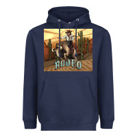 Navy Rodeo Cowboy bullfighter western 20oz skinny Heavyweight Hoodie - HowdyJamesFarm