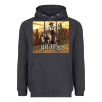 Smoke Rodeo Cowboy bullfighter western 20oz skinny Heavyweight Hoodie - HowdyJamesFarm