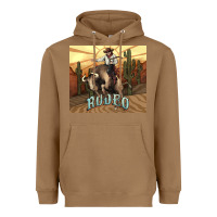Toasted Coconut Rodeo Cowboy bullfighter western 20oz skinny Heavyweight Hoodie - HowdyJamesFarm