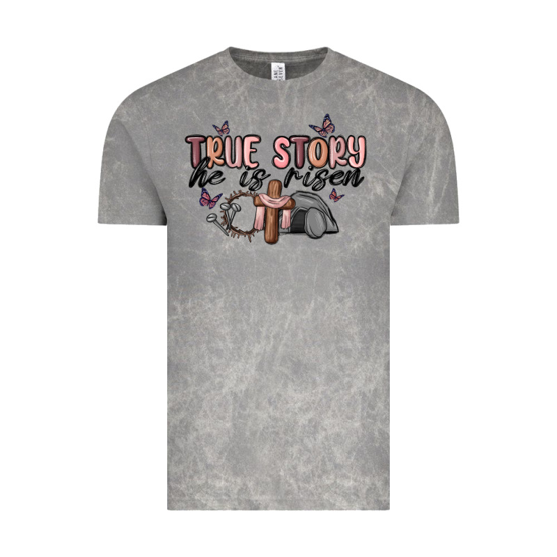 True Story He Is Risen Vintage Tee by MaliasSmallBusiness | Teevron