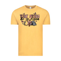 Vintage Mustard true story he is risen Vintage Tee - MaliasSmallBusiness