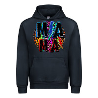 Navy Mama lightning bolts Mother's Day Urban Hoodie - FaDigitalArtStudio