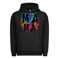 Pigment Black Mama lightning bolts Mother's Day Urban Hoodie - FaDigitalArtStudio