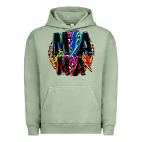 Pigment Oil Green Mama lightning bolts Mother's Day Urban Hoodie - FaDigitalArtStudio