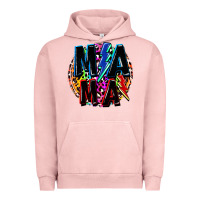Pigment Salmon Mama lightning bolts Mother's Day Urban Hoodie - FaDigitalArtStudio