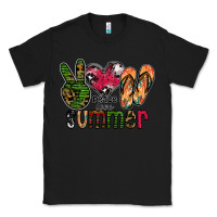 Black peace love summer Classic Tee - CowhideDigitalArt