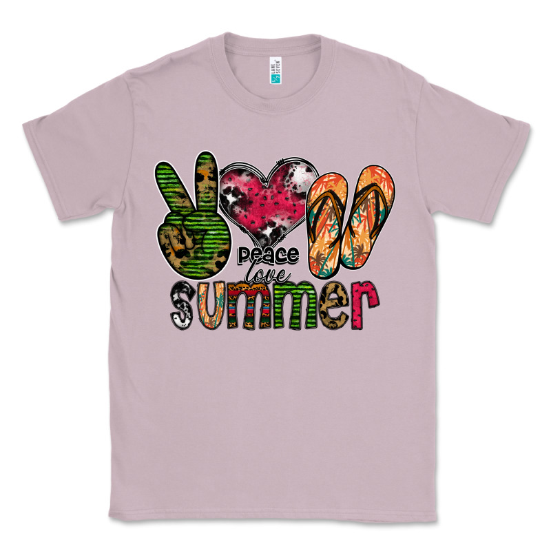Peace Love Summer Classic Tee by CowhideDigitalArt | Teevron