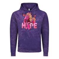 Cloud Purple hope cancer nails Vintage Hoodie - NancyCooperArtShop