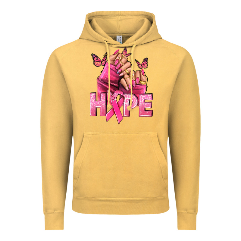 Hope Cancer Nails Vintage Hoodie by NancyCooperArtShop | Teevron