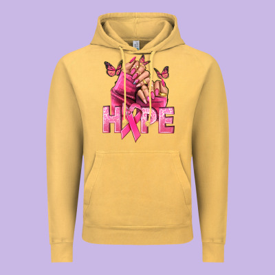 Hope Cancer Nails Vintage Hoodie Designed By Nancycooperartshop