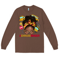 Chestnut school bus driver life afro messy bun Long Sleeve Tee - NancyCooperArtShop
