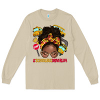 Mushroom school bus driver life afro messy bun Long Sleeve Tee - NancyCooperArtShop