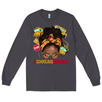 Smoke school bus driver life afro messy bun Long Sleeve Tee - NancyCooperArtShop