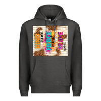 Charcoal Heather kind heart fierce mind brave spirit Premium Hoodie - TumblerDesignByShophia